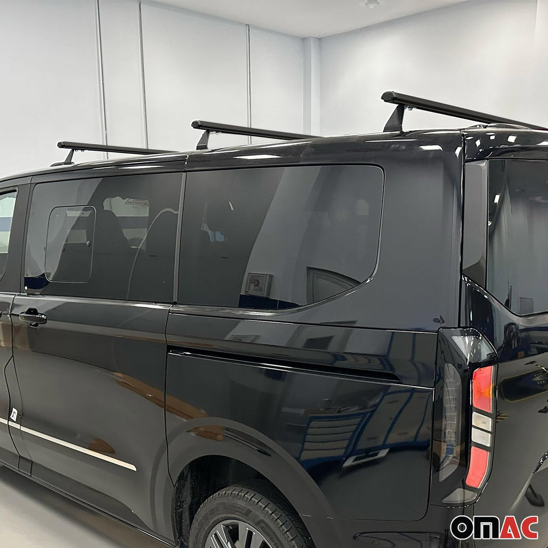 OMAC Heavy Duty Dachträger Querträger kompatibel mit VW Transporter T7 2023-2026 – 3 Stangen – Alumi