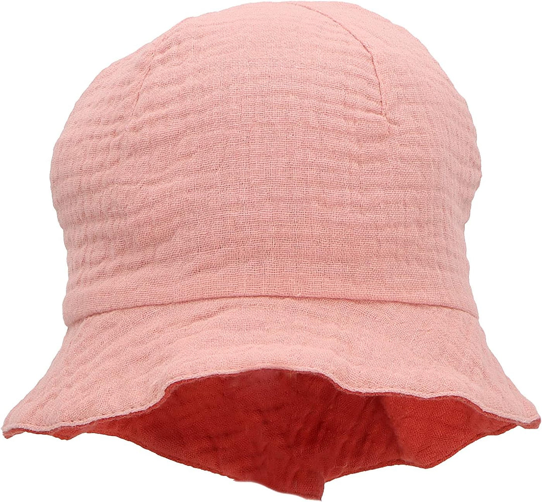 Sterntaler Mädchen Sonnenhut Zum Wenden Red Hut 45 zartrosa, 45 zartrosa