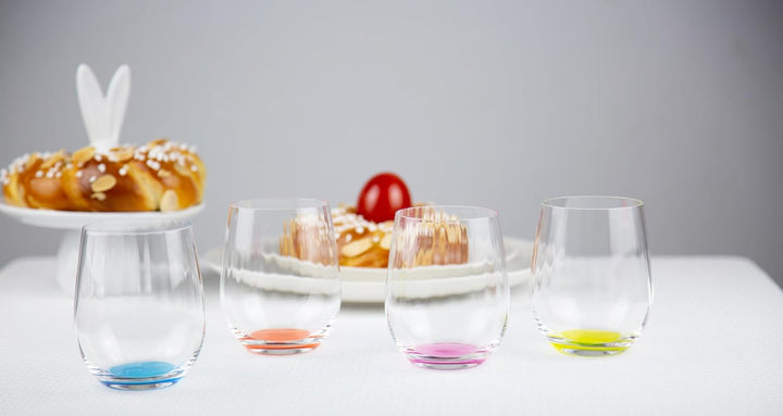 Riedel 5414/88 Happy O Weinglas, mehrfarbig, 4 Stück Modern, Modern