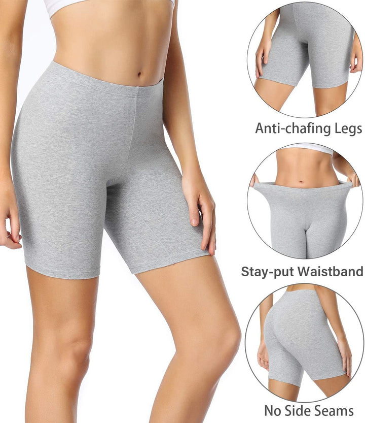 wirarpa Radlerhose Damen Kurz Baumwolle Boxershorts Unter Kleid Rock Unterhosen mit Bein Anti Scheue