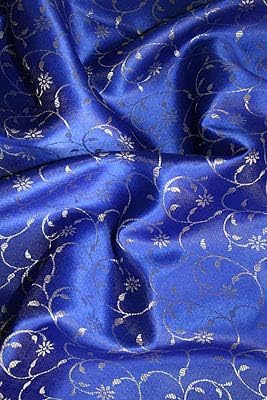 Trendofindia Indischer Bollywood Fashion Sari Stoff Damenkostüm Kleid Blau CA110