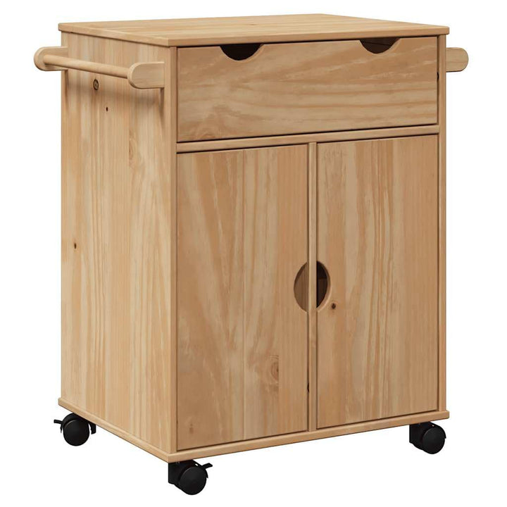 vidaXL Küchenwagen, Regal mit Aufbewahrung, Servierwagen, Rollwagen, Haus-Organizer, 59 x 45 x 80 cm