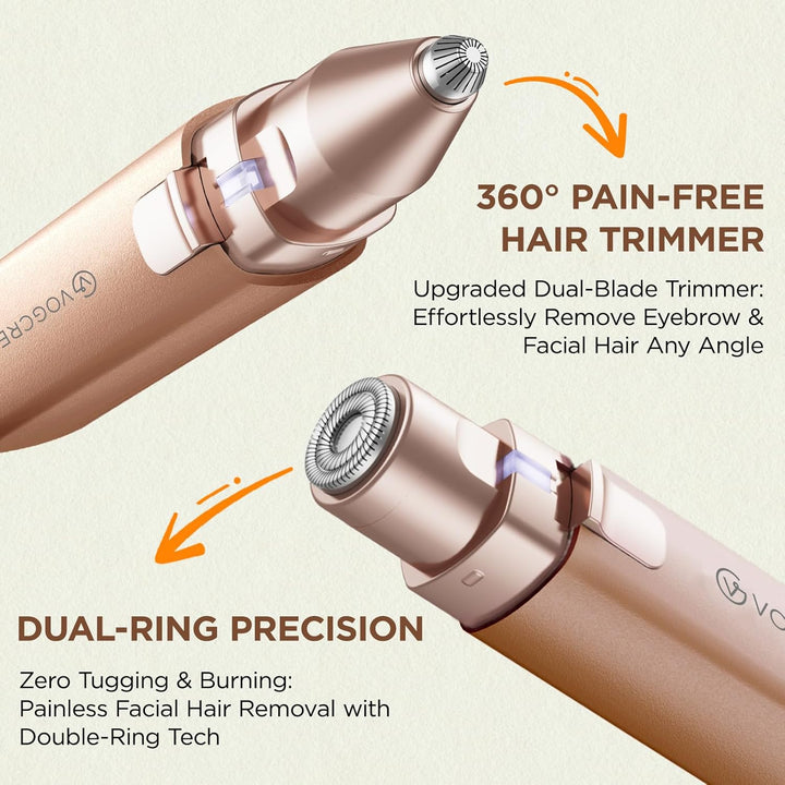 VG VOGCREST Gesichtshaarentfernung: 2-in-1 praktischer Gesichtsrasierer – ein effizientes Beauty-Too