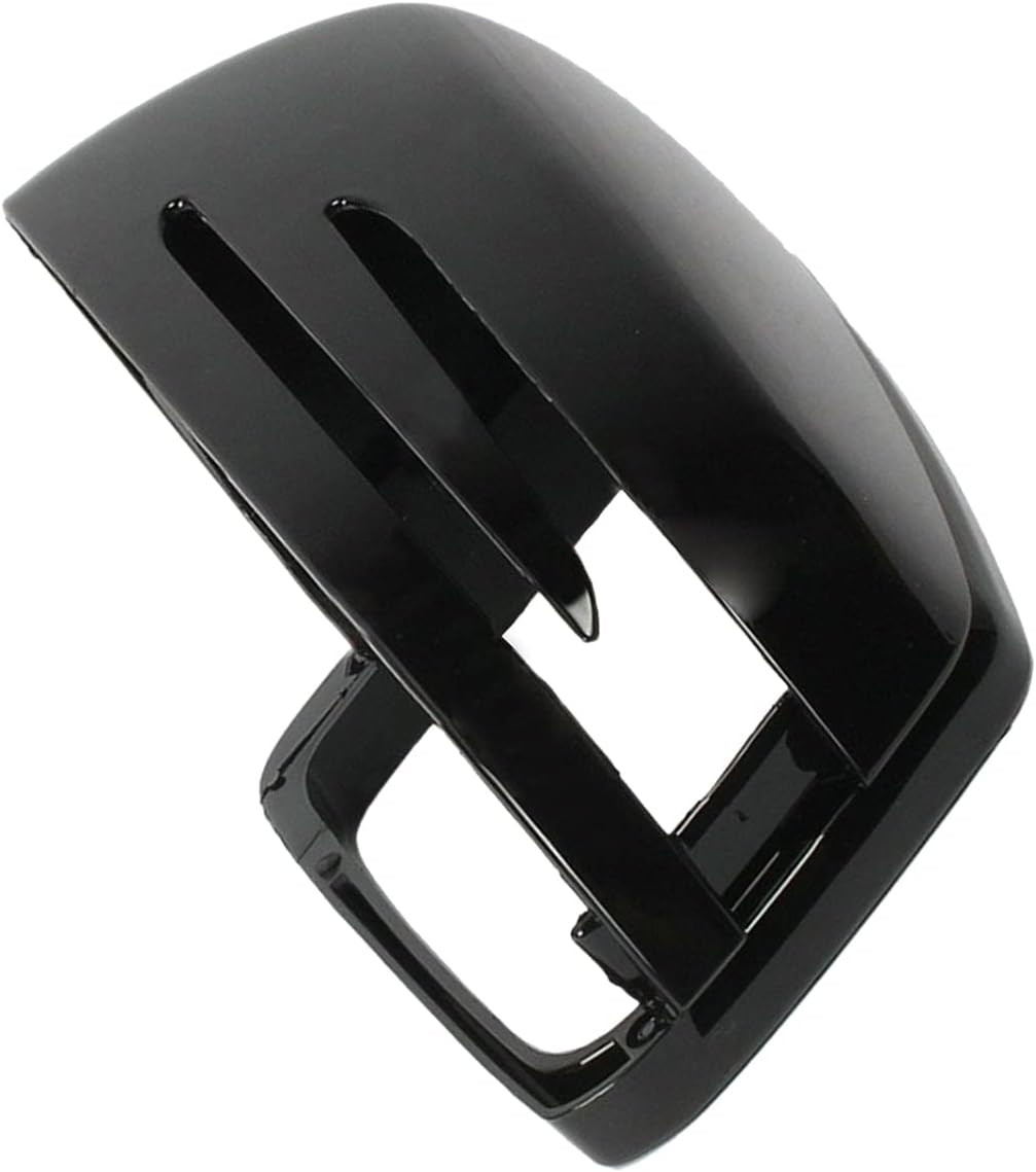 KYYET Seitenspiegel-Abdeckkappe schwarz glänzend für W176 W204 C204 W212 W211 W246 C117, Schwarz glä