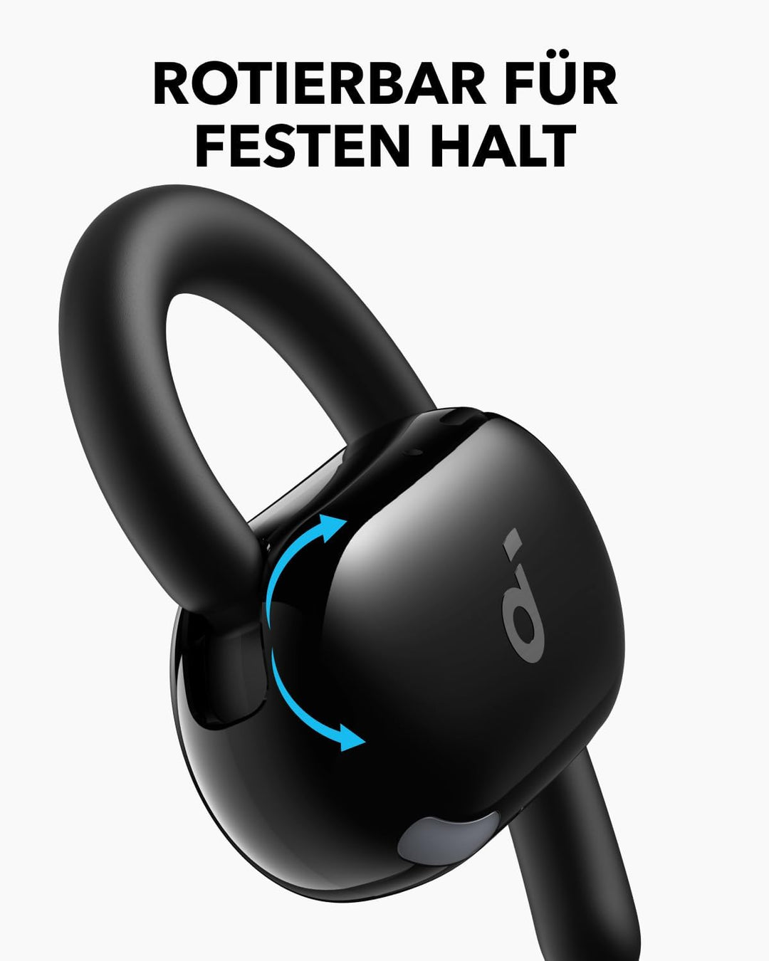 soundcore V20i von Anker Open-Ear Kopfhörer, verstellbare Ohrhaken, komfortabel, fester Halt, starke