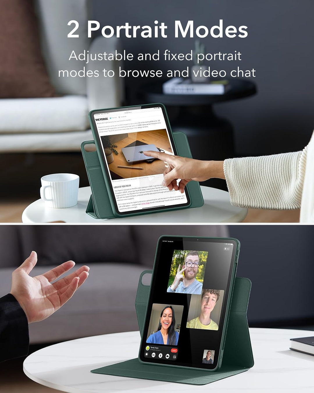 ESR für iPad Air 2022 Hülle, iPad Air 5 Hülle, iPad Air 4 Hülle 2020, 10,9 Zoll Case, abnehmbare mag