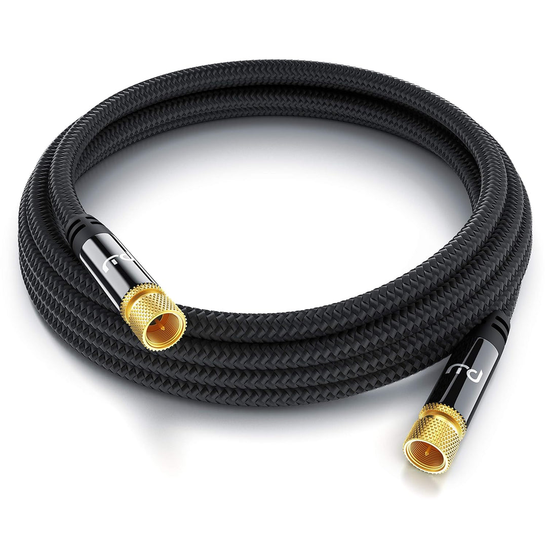 CSL - 10m HDTV Satellitenkabel mit Braiding 8k 4k HDTV - 135Db 75 Ohm - F Stecker zu F Stecker – SAT