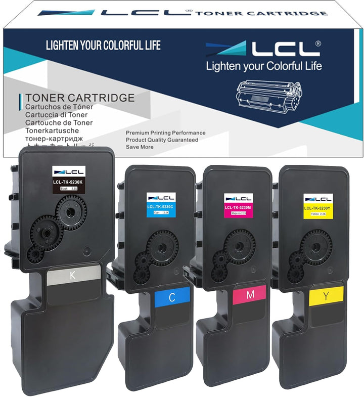 LCL Kompatibel Tonerkartusche TK5230 TK-5230 TK-5230K TK-5230C TK-5230M TK-5230Y 1T02R90NL0 1T02R9CN
