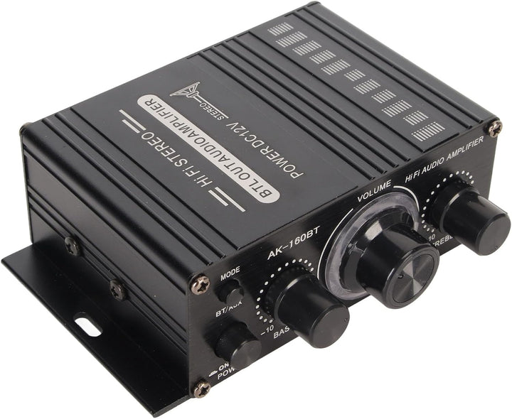 Bluetooth 5.0 Audio-Leistungsverstärker, Aluminiumlegierung, 20 W X 2, 20 Hz Bis 20 kHz, Stereo-Vers