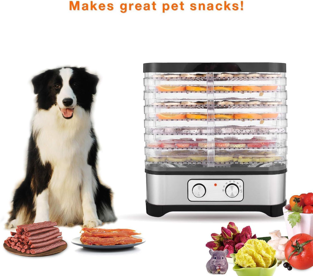 Hopekings Dörrgerät für Lebensmittel, 5 Etagen, Dehydrator für Obst und Gemüse, 250 W, einstellbarer