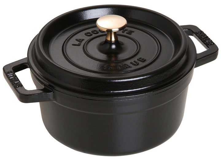 STAUB Gusseisen Bräter/Cocotte, Rund 20 cm, 2,24 L, Aromaregen Funktion, Für alle Herdarten geeignet