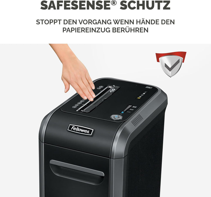 Fellowes 18 Blatt Aktenvernichter, Partikelschnitt (P4) Papierschredder für Büro, Powershred 99Ci, S
