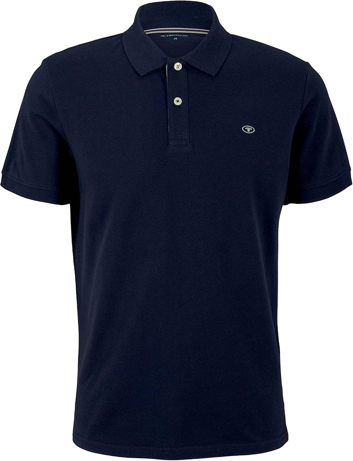 Tom Tailor Herren Baumwolle Basic Piqué Poloshirt S 10668 - Sky Captain Blue, S 10668 - Sky Captain