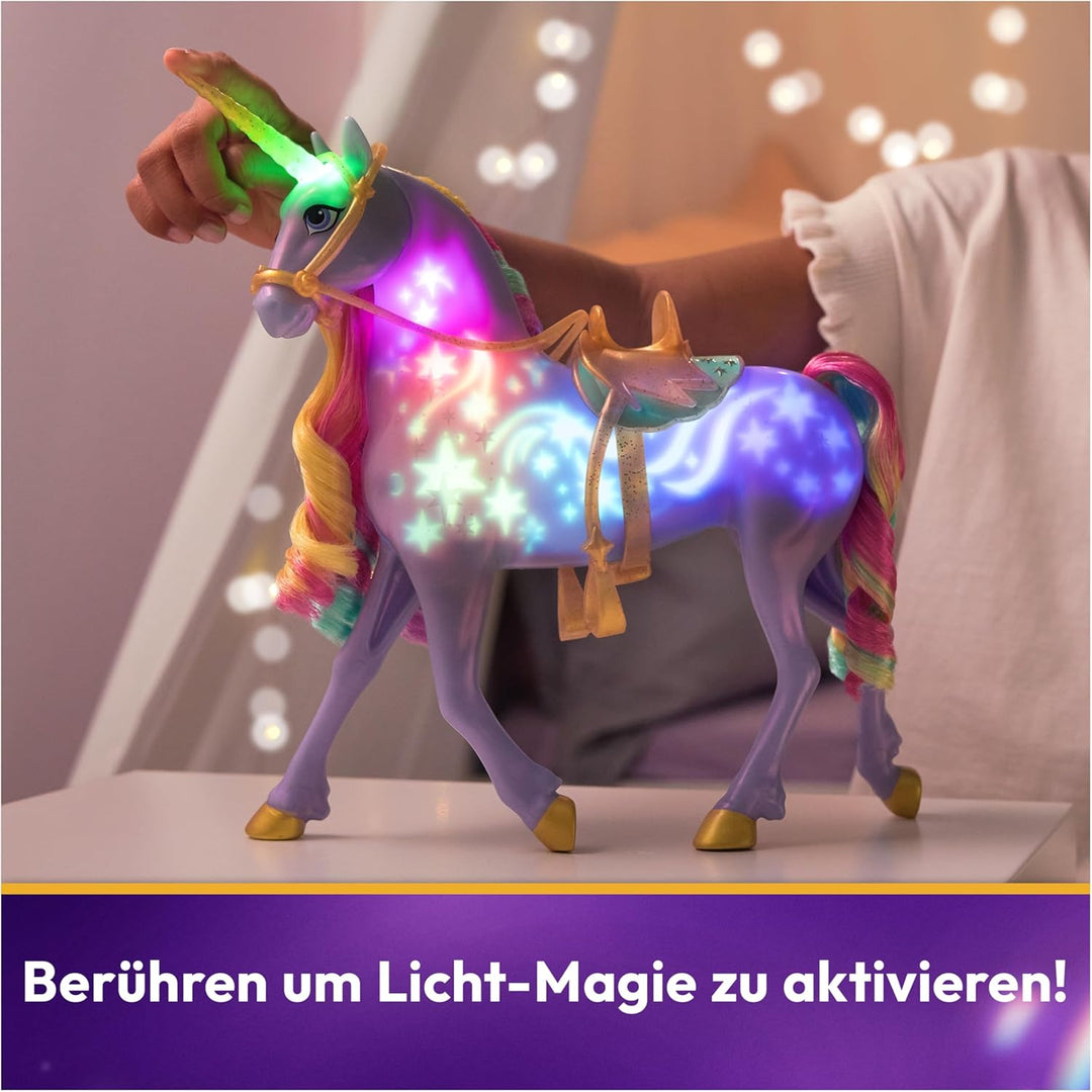 Unicorn Academy Sophia und Licht-Magie Wildstar - ca. 28 cm grosses Einhorn mit Licht- und Soundeffe