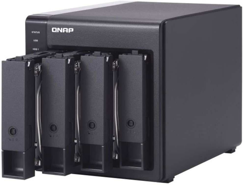 QNAP TR-004 4 Bay Desktop NAS Expansion - Optional Use as a Direct-Attached Storage Device