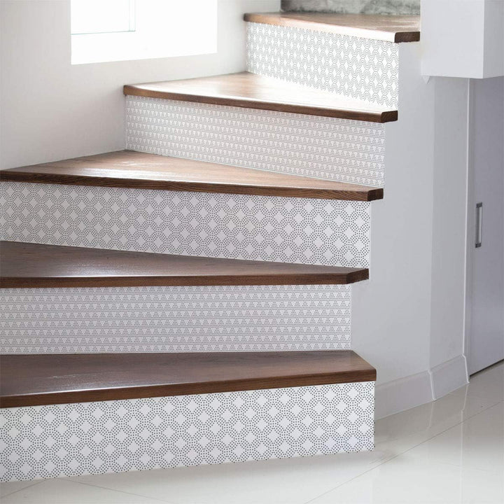4 Sticker, selbstklebend, Treppe, skandinavische Fliesen | Sticker, selbstklebend, Zementfliesen – A