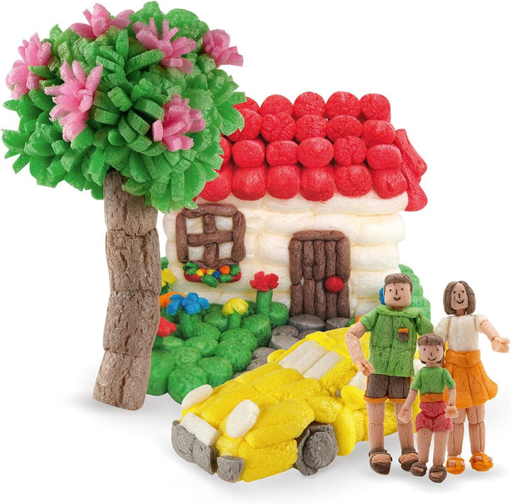 Playmais Basic Medium Bastel-Set für Kinder ab 3 Jahren | Über 300 Stück zum Basteln | Natürliches S