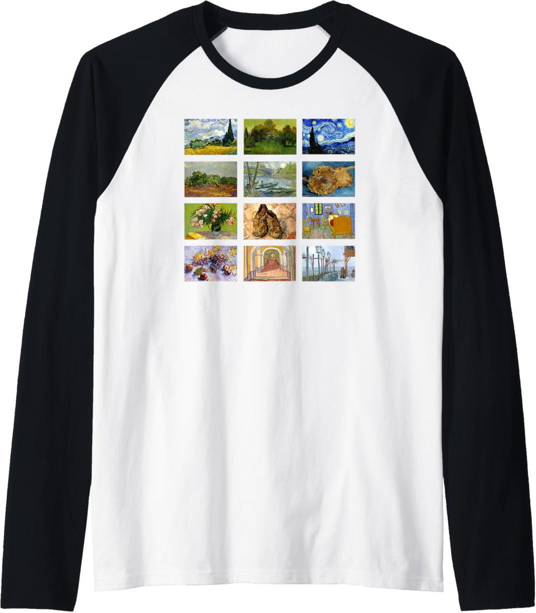 Van Gogh Famous Vintage Art Classic Paintings Stylish Design Raglan