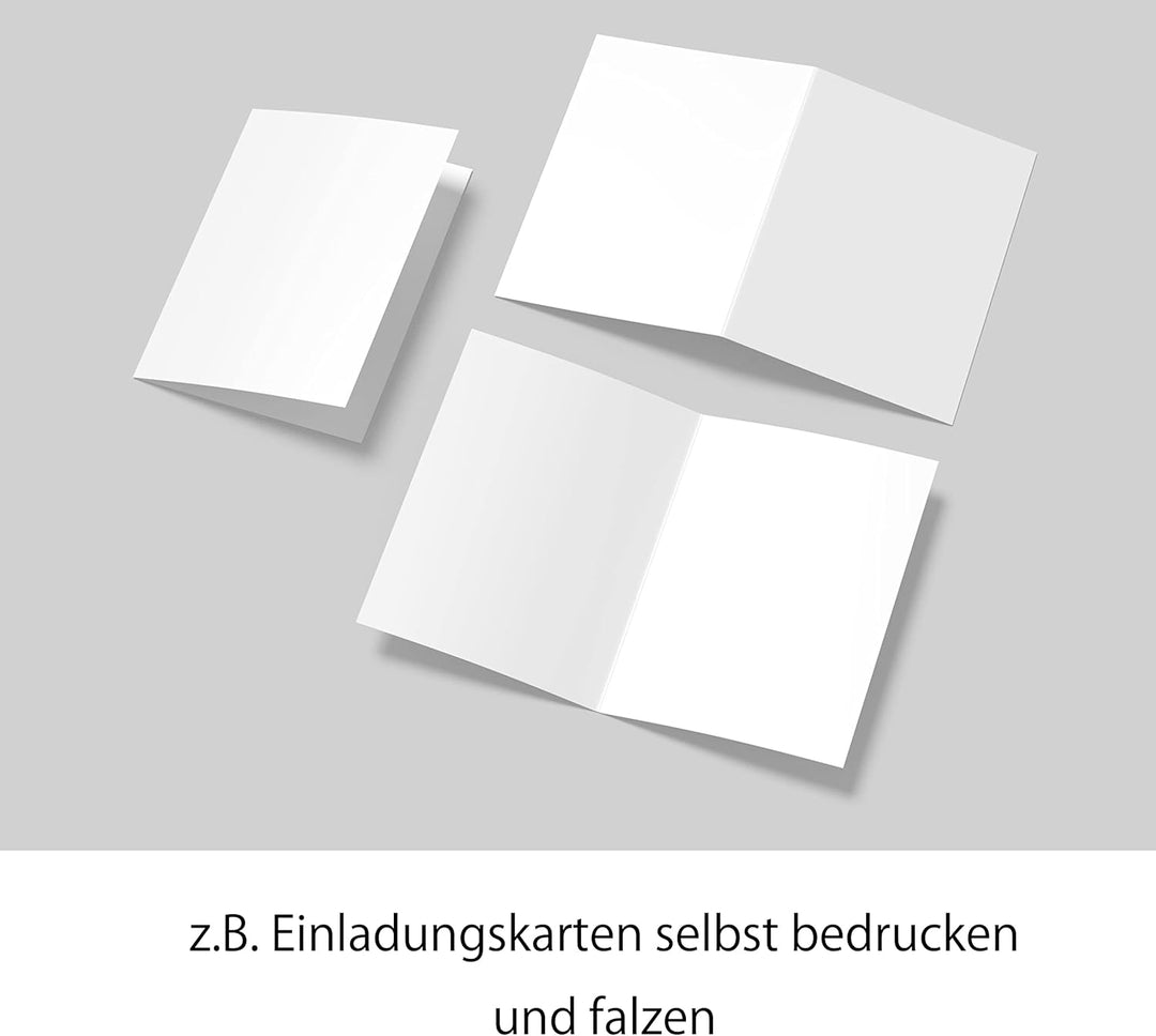 TATMOTIVE Fotokarton Fotopapier DIN A3 200g MATT weiss/Laserdrucker/Beidseitig bedruckbar / 50 Blatt