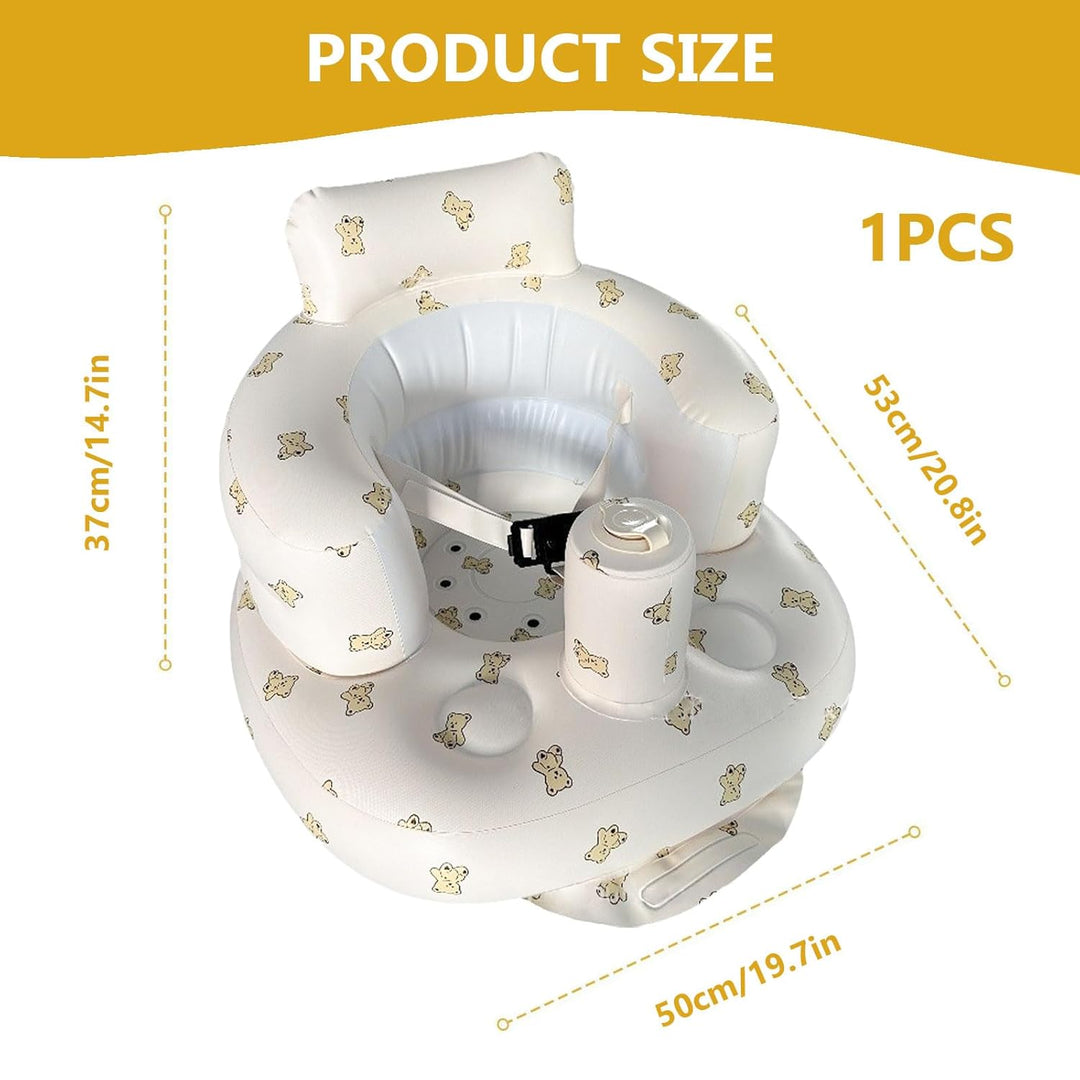 Aufblasbarer Baby-Sitz für Babys ab 3 Monaten, Baby Seat, Baby Sitzhilfe mit Gurtzeug Baby Sofasitz