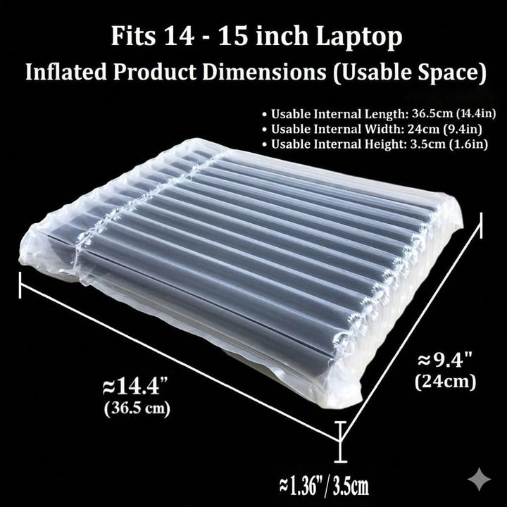 Aufblasbare Laptop-Schutztasche für 14 Zoll,15 Zoll Laptop Notebook Versandtaschen kompatibel mit La