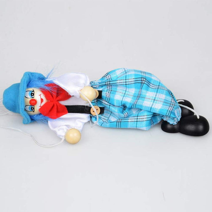 Pull String Puppe Lustige Bunte Pull String Marionette Vintage Clown Holz Marionette Handwerk Kunsth