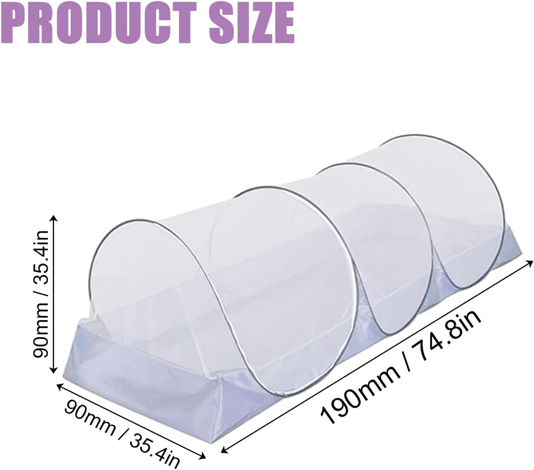 Moskitonetz Pop Up 190x90x90 cm, Moskitonetz Bett Klappbar, Tragbares Faltbares Mückennetz für Outdo