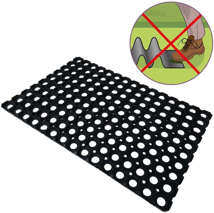 OSE - Gummi-Fussmatte – schwarz