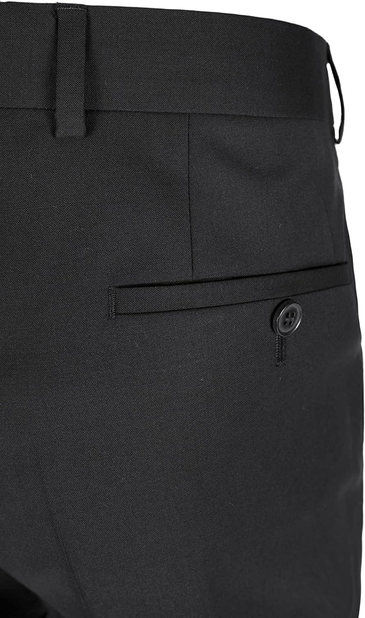 Roy Robson Herren Anzughose Baukasten Reda Super 120s 54 Schwarz (001), 54 Schwarz (001)