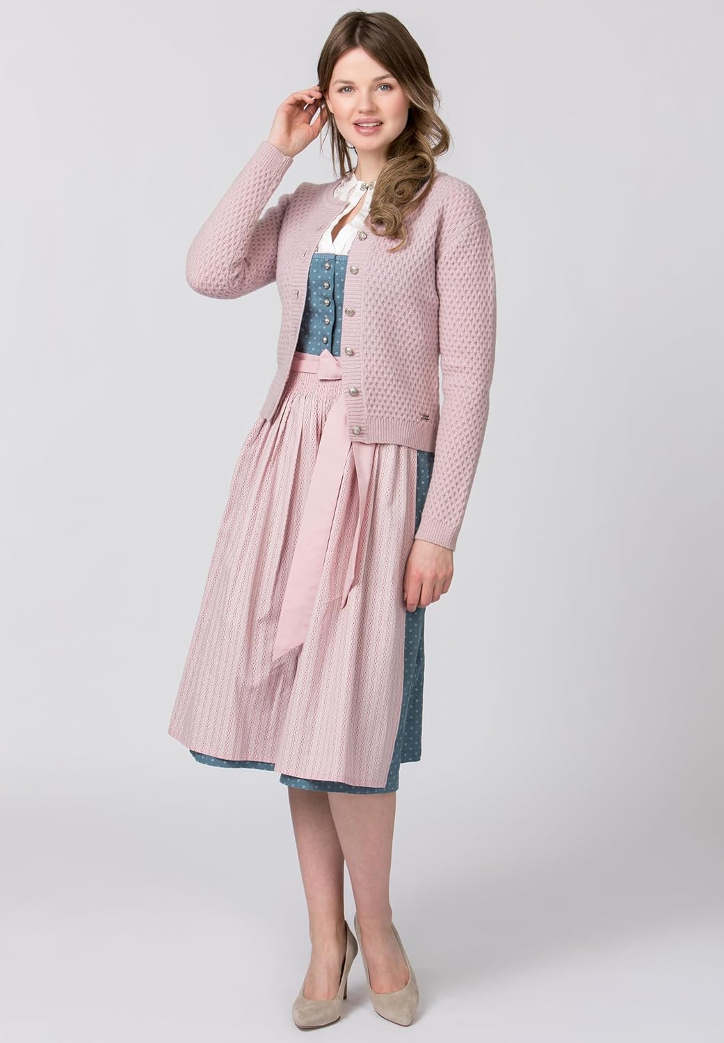 Stockerpoint Juliette Damen Trachtenstrickjacke 38 Rose, 38 Rose