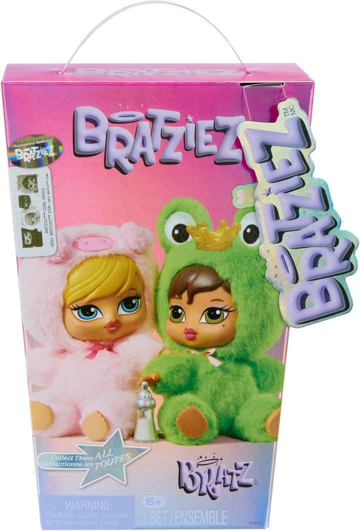 Bratz Bratziez Iconz Series Plush Blind Box - Enthält 1 Überraschungsfigur, Mit Clip-Anhänger und Zu