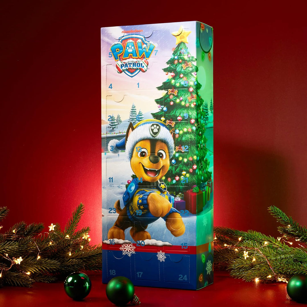 Get Trend PAW Patrol Chase Socken Adventskalender Kinder 2025, 24 Paar Lustige Socken Jungen mit Mar