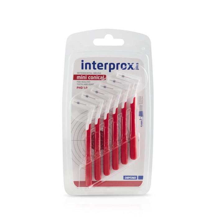 6x Interprox plus Interdentalbürsten rot mini conical 6er Pack (6x 6er Pack)