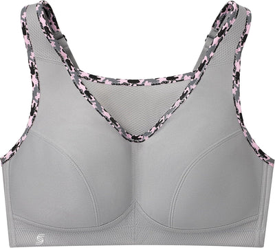 Glamorise Damen Bustier BH mit Perfektem Halt Sports Bra 75C Grau, 75C Grau