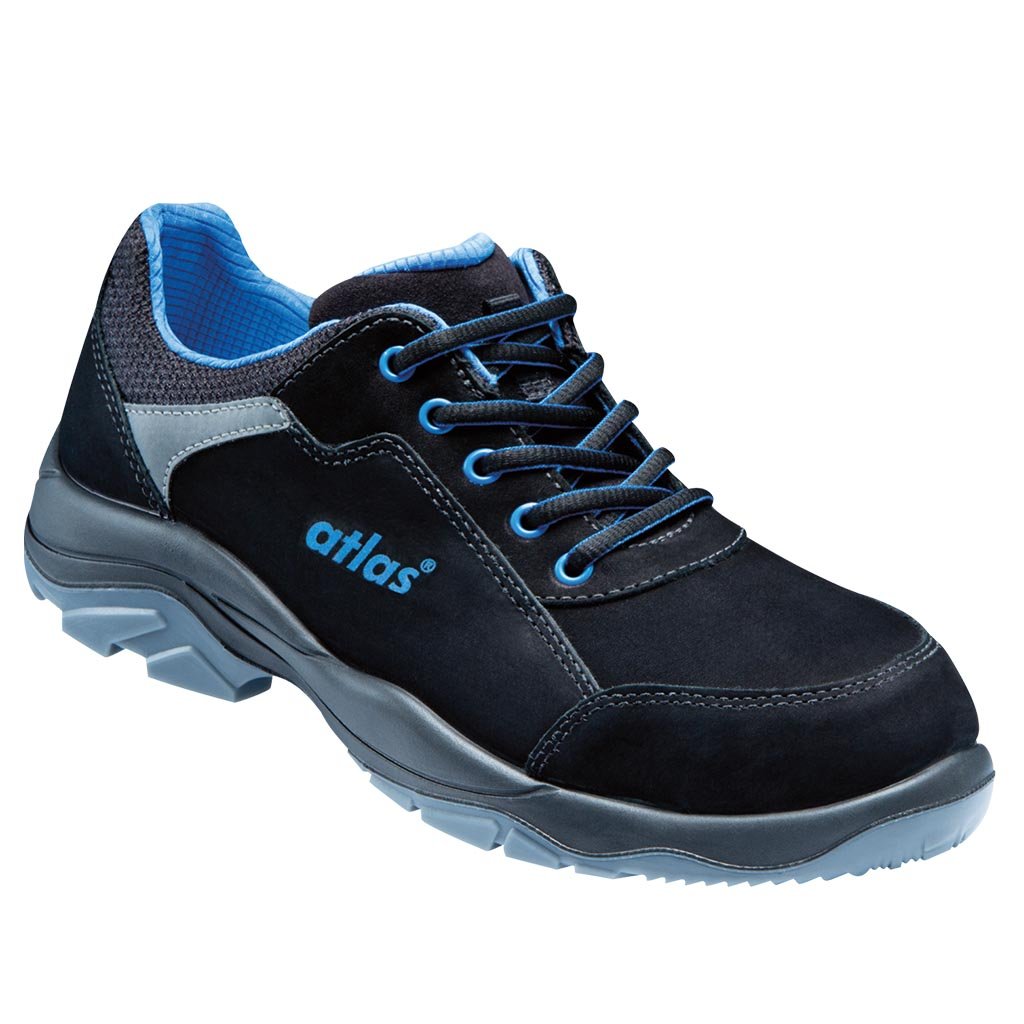 Atlas Halbschuh alu-tec 625 ESD S3 W.10 Gr.41 Schwarz Blau 41 EU Einfarbig, Schwarz Blau 41 EU Einfa