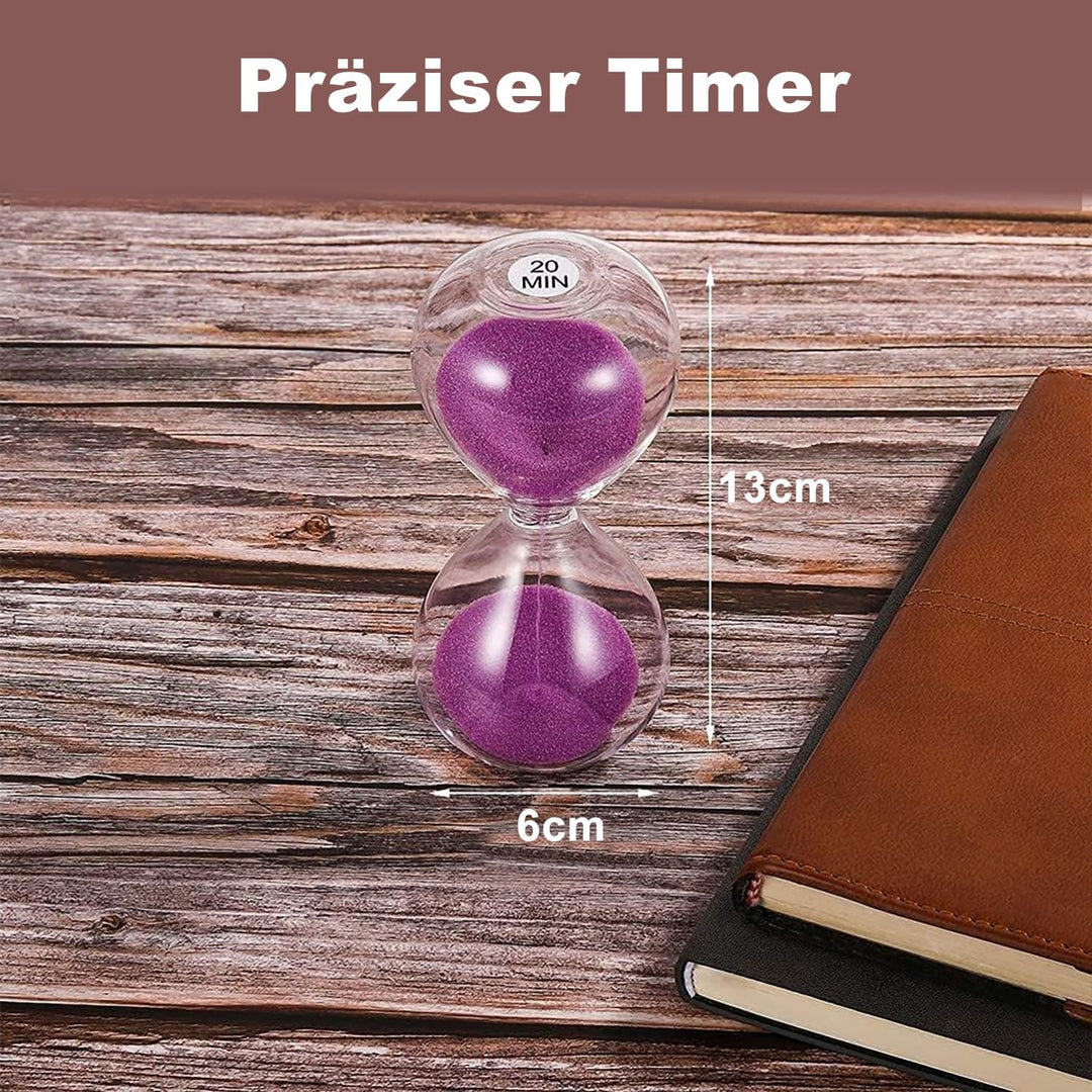 SuLiao Sanduhr 2 Minute - Gold Hourglass Sand Timer, Gross Glas Sandglas für Kinder, Klassenzimmer,