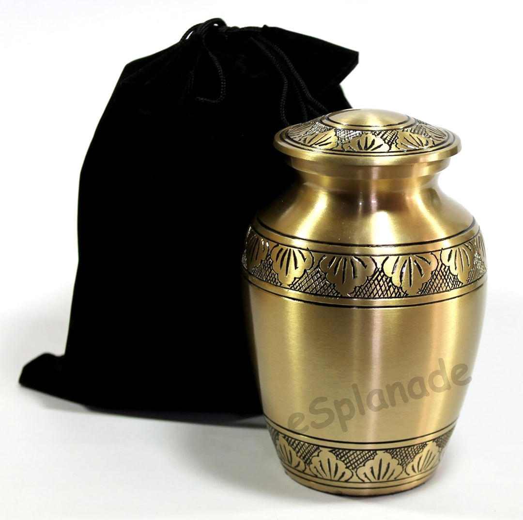 eSplanade Metall-Urnen-Gedenkglas-Behälter (Bronze), Bronze