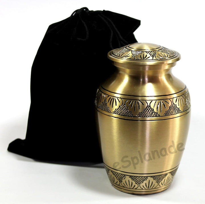 eSplanade Metall-Urnen-Gedenkglas-Behälter (Bronze), Bronze