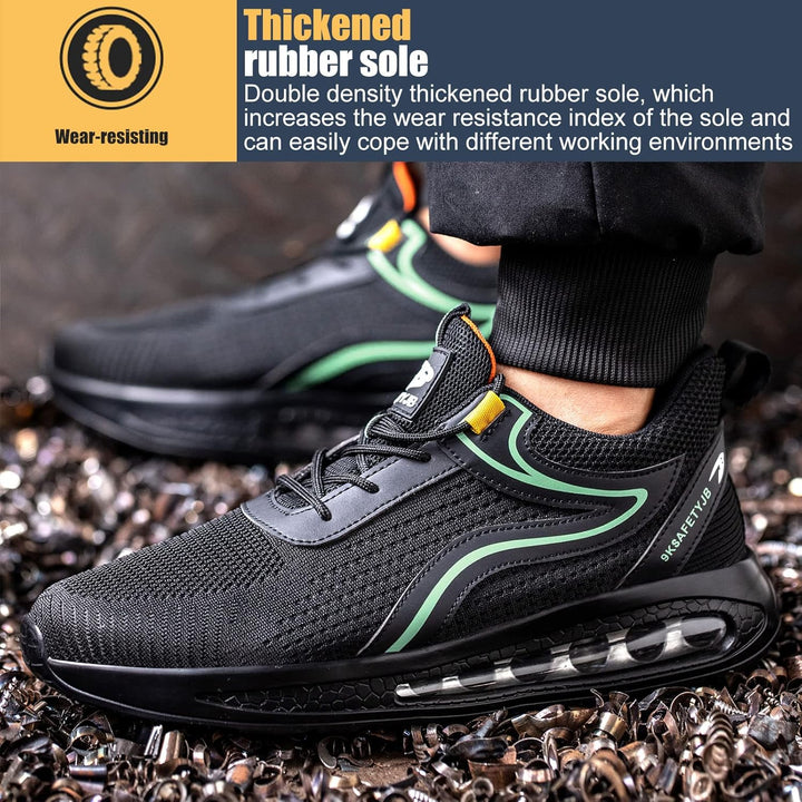 OBQcare Sicherheitsschuhe Arbeitsschuhe Herren S3 Sicherheitsschuhe Damen Leicht Stahlkappenschuhe r