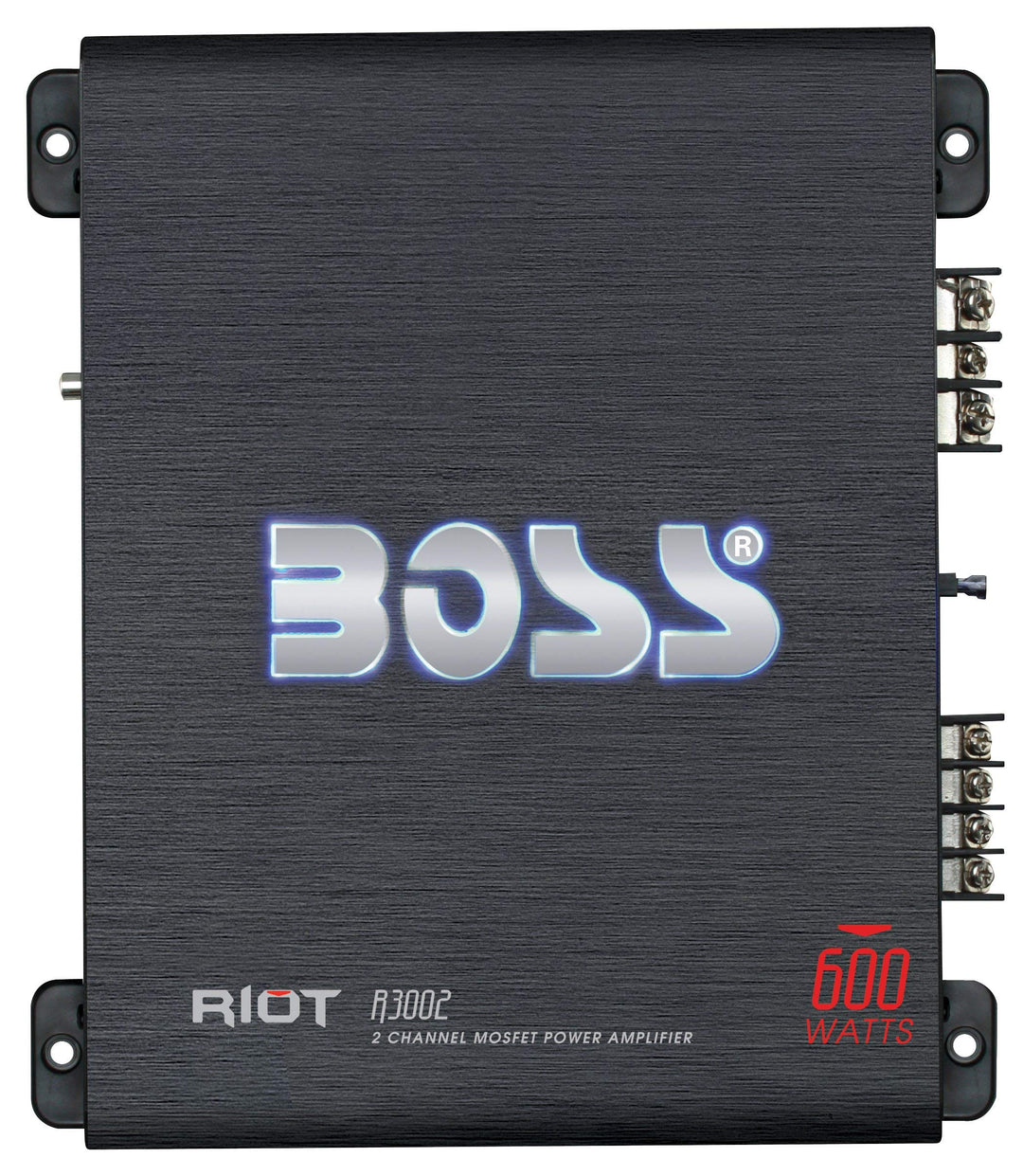Boss Systems R3002 Subwoofer schwarz 600 W, 2 Kanäle, 600 W, 2 Kanäle
