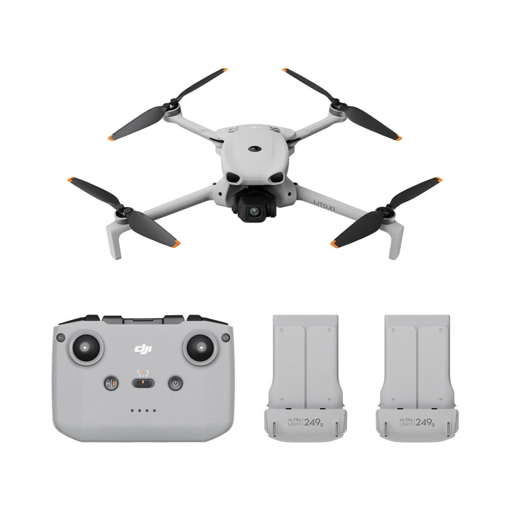 DJI Lito X1 Combo mit zwei Akkus & DJI RC-N3, 4K Kameradrohne für Einsteiger, Hinderniserkennung, Ac