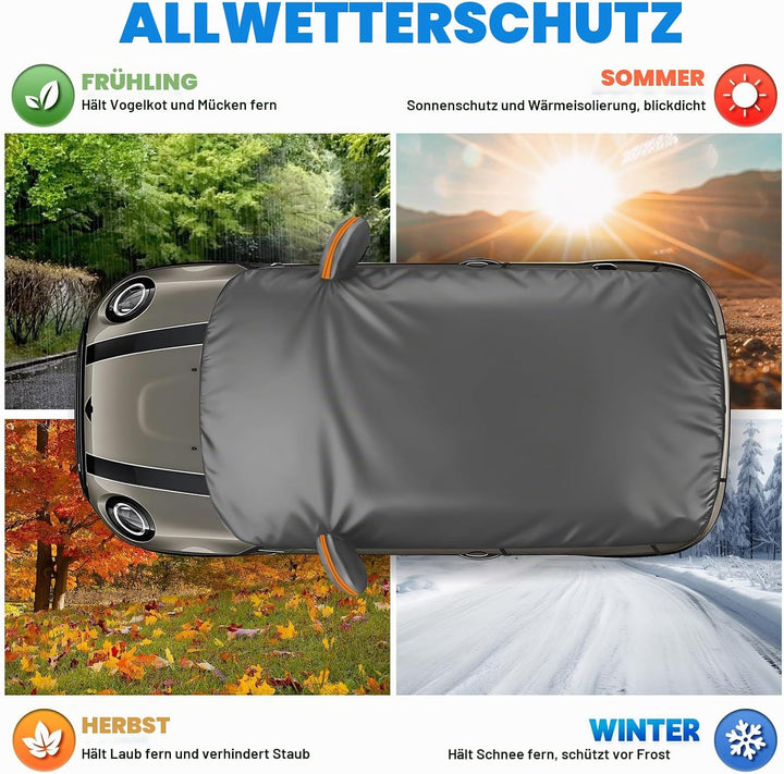 Autoabdeckung Wasserdicht Ersatz für Mini Cooper 3 Door 2000-2025, Sonnenfest Hälfte Autoabdeckung,