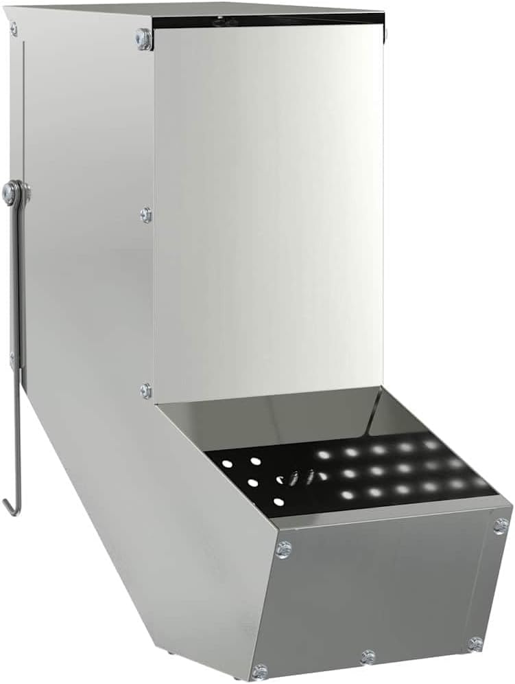 Kaninchenfütterer Silber 12,5 x 26 x 28,5 cm Verzinkter Stahl Verzinkter Stahl 12,5 x 26 x 28,5 cm,