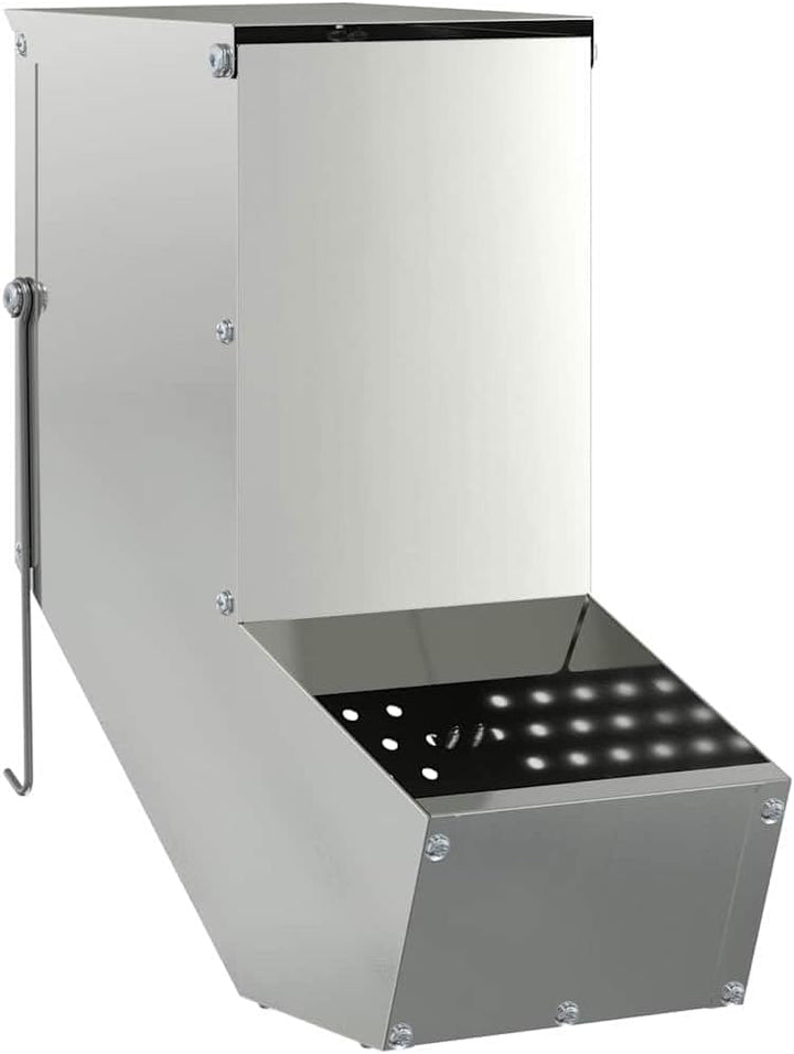 Kaninchenfütterer Silber 12,5 x 26 x 28,5 cm Verzinkter Stahl Verzinkter Stahl 12,5 x 26 x 28,5 cm,
