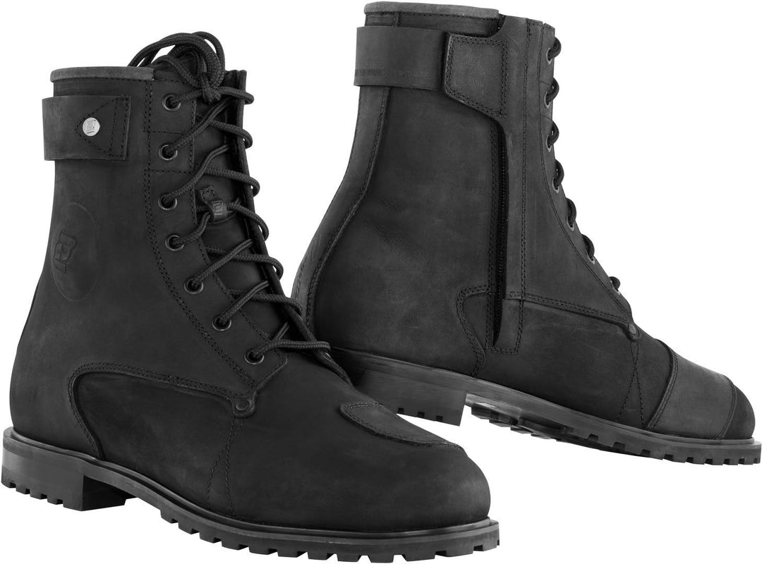 Bogotto Nashville WR 2.0 wasserdichte Motorrad Stiefel 39 EU Schwarz, 39 EU Schwarz