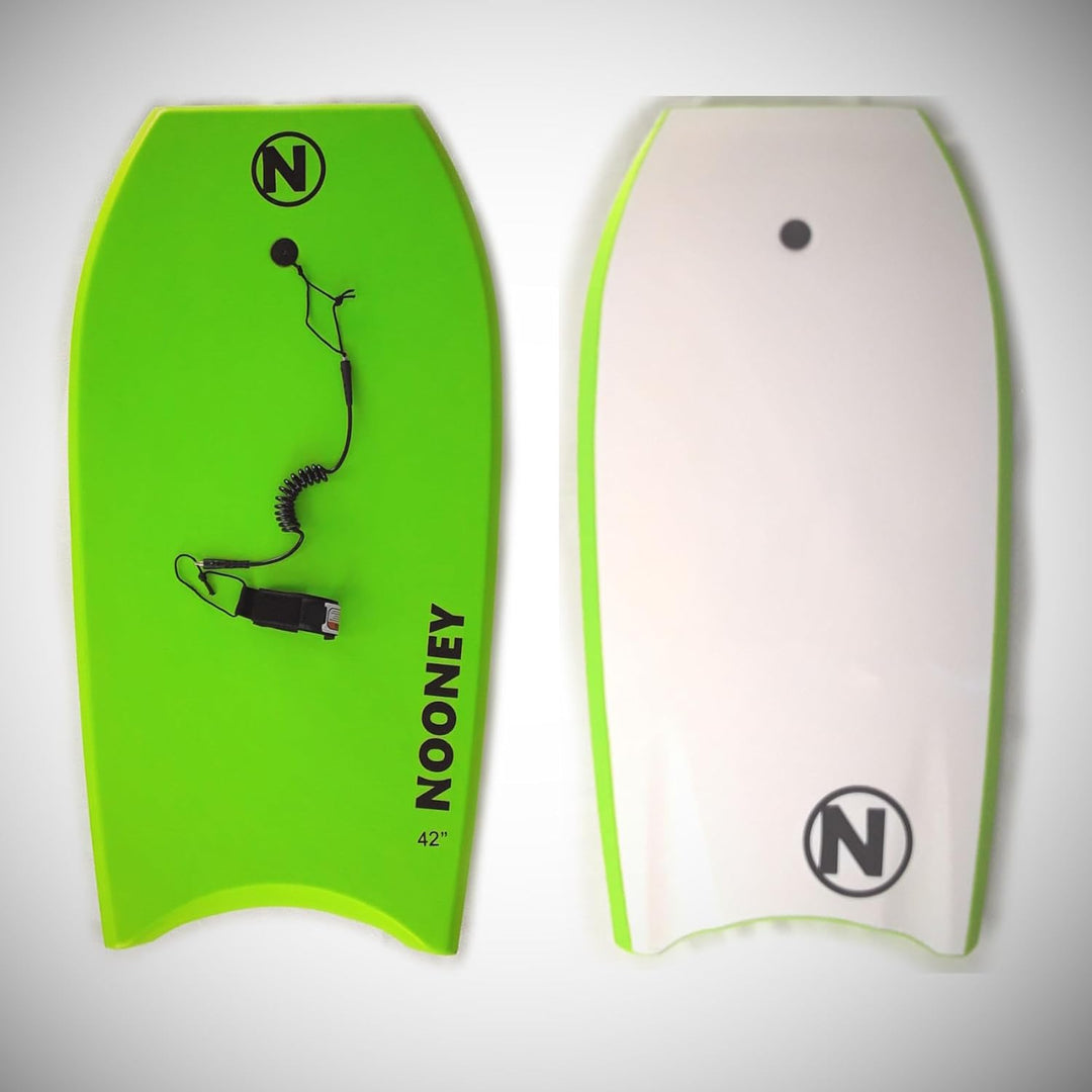 Nooney Bodyboard EPS grün mit Leash in verschiedenen Grössen | Wellenboard | Wellenbrett 42 Inch (10