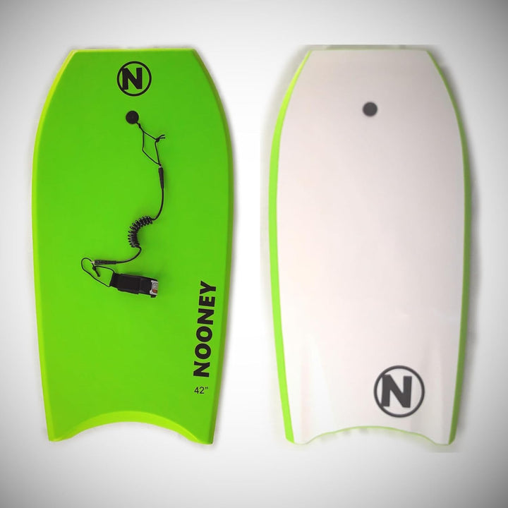 Nooney Bodyboard EPS grün mit Leash in verschiedenen Grössen | Wellenboard | Wellenbrett 44 Inch (11