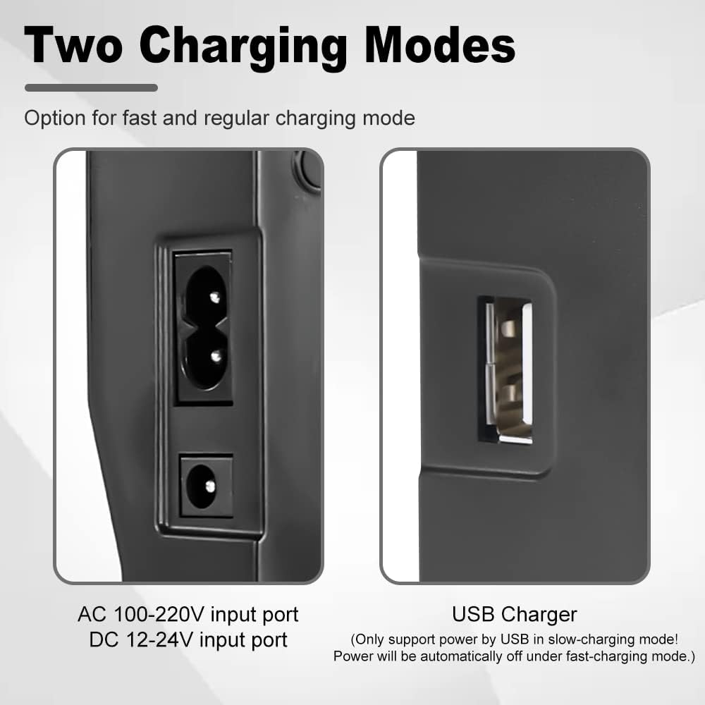 DSTE® LCD 1.5A Fast Charging Dual Batterie Ladegerät (EU-Stecker) Compatible für BP-A30,BP-A60,BP-A9