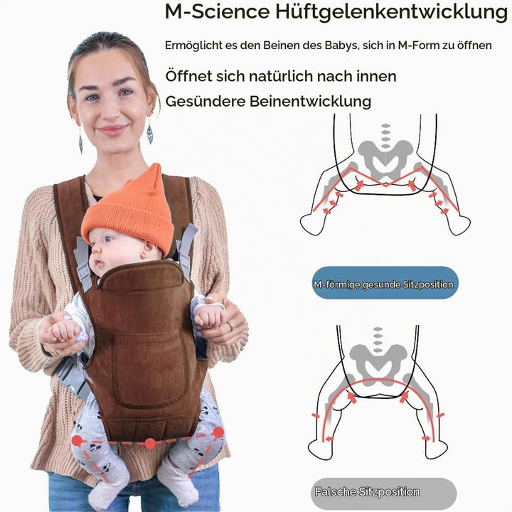 babytrage Neugeborene Ab Geburt, Tragetuch Baby Neugeboren, 4-in-1 Babytrage mit 4 Tragepositionen,
