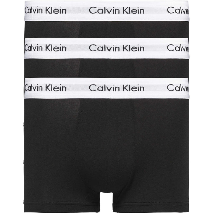 Calvin Klein Baumwolle Stretch 3 Pack Boxer Short, Schwarz Mit Blau/erdbeerfeld/schwarz XL Schwarz,